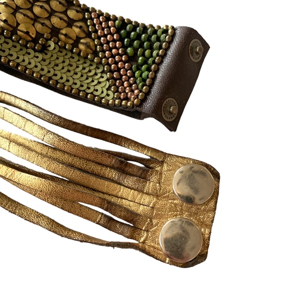 Metallic Leather Bracelets - Picture 4 of 6